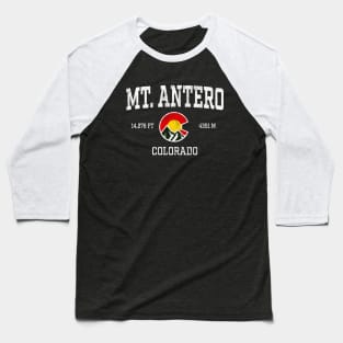 Mt Antero Colorado 14ers Vintage Athletic Mountains Baseball T-Shirt